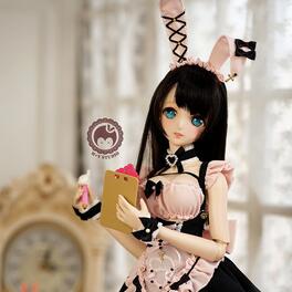 キューティバニーメイド（粉黒：DD共用サイズ）（DD・DDDY・DD L胸）｜DOLK（ドルク）