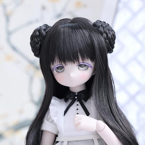 Double chignon long hair -Natural Black（ナチュラルブラック）_18 ...