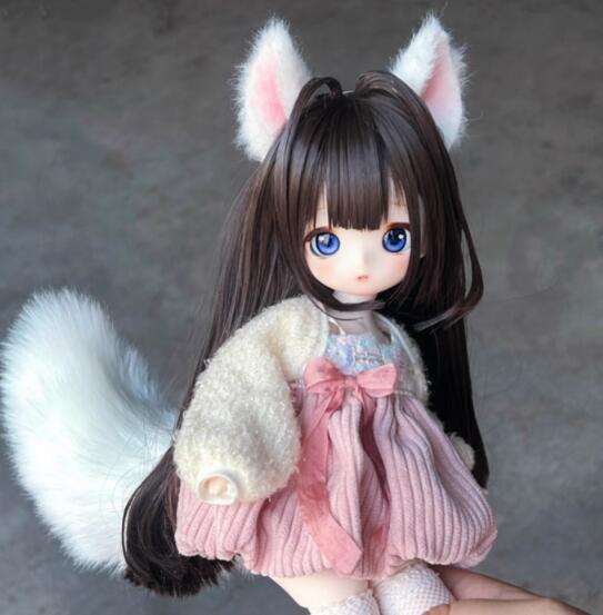 けも耳しっぽSET白(40cm)｜DOLK（ドルク）