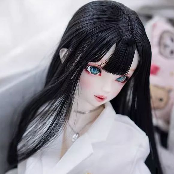 Shoulder‐length Hair（自然黒）7inch/18-19.5cm｜DOLK（ドルク）