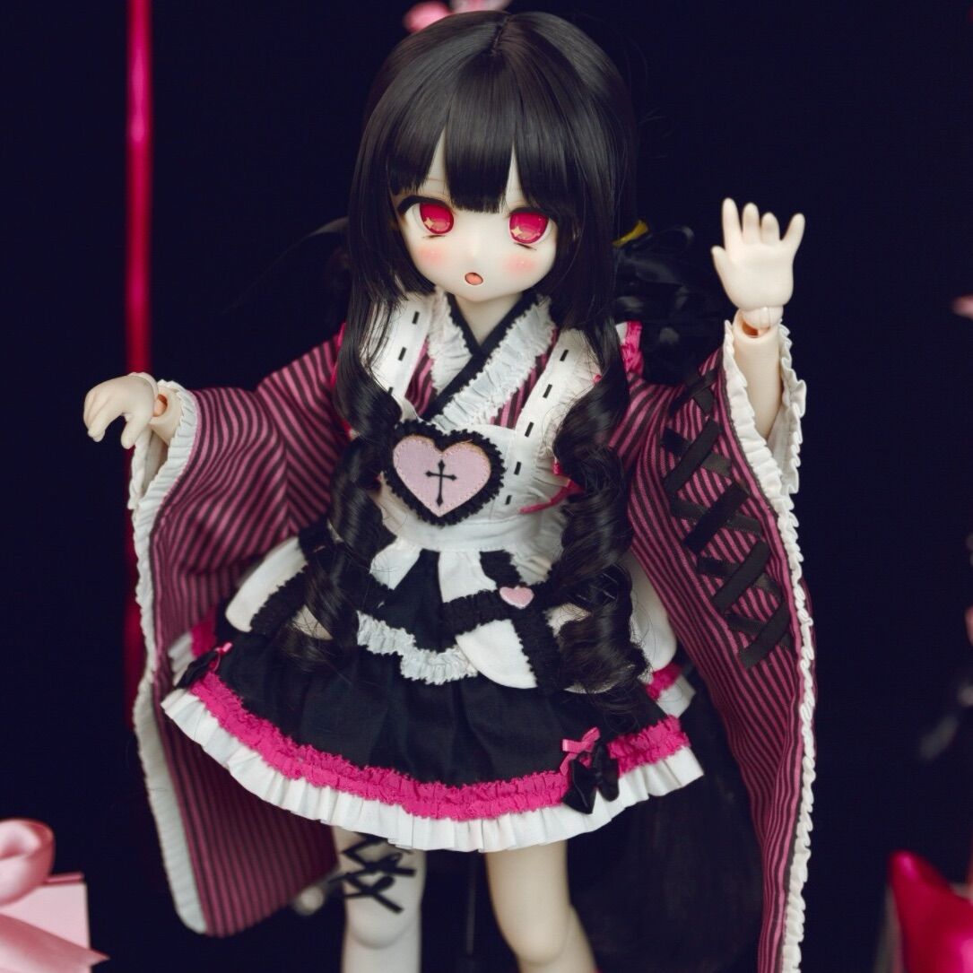 着物風メイドドレス- 地雷系 (40cm対応)（MiniDD）｜DOLK（ドルク）