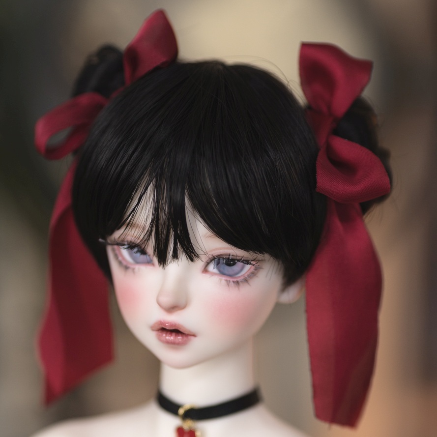 モヘアウィッグ（10号：黒色）【24cm（9-10inch）】｜DOLK（ドルク）