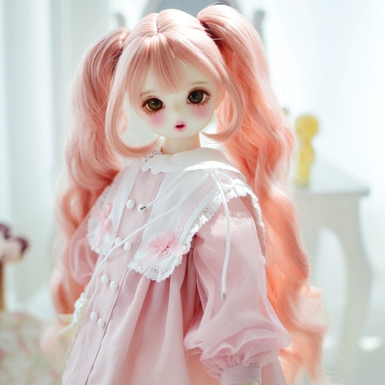 ショートウェーブウィッグ【SilverWhite】 - 8-9inch｜DOLK