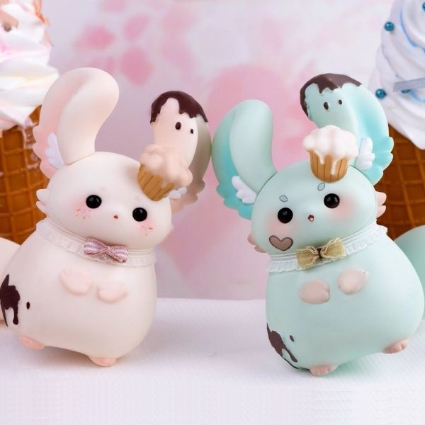 ペールオレンジの双子テディベア ペールオレンジの双子テディベア テディベア 生地