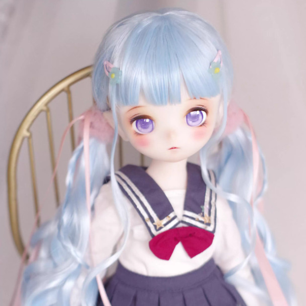 ローツインテール：ブルー (8-9inch対応)｜DOLK（ドルク）