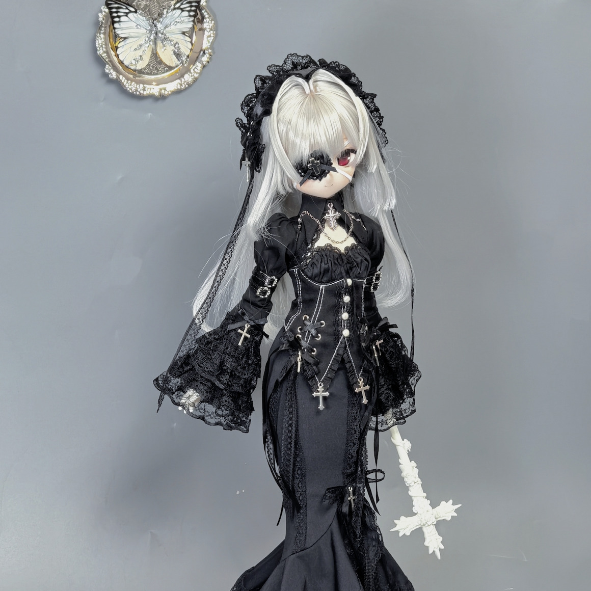 魔女黒ドレス＋黒帽子【四分（MSD/MDD）】（MSD・MiniDD）｜DOLK（ドルク）