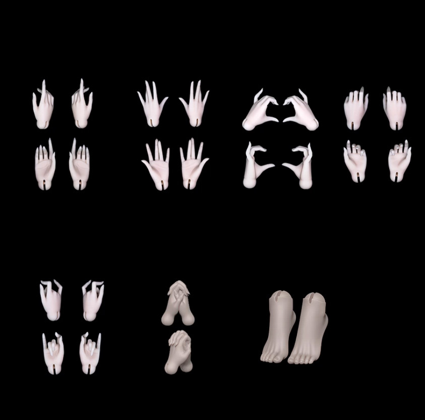 1/4 Girl Hand & Feet (雾绵体)｜DOLK（ドルク）