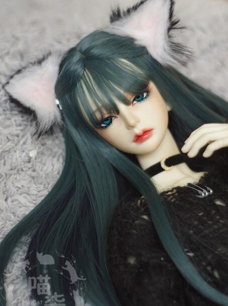 7~8inch】Two-color Long straight(Indigo)【ウィッグ】｜DOLK（ドルク）