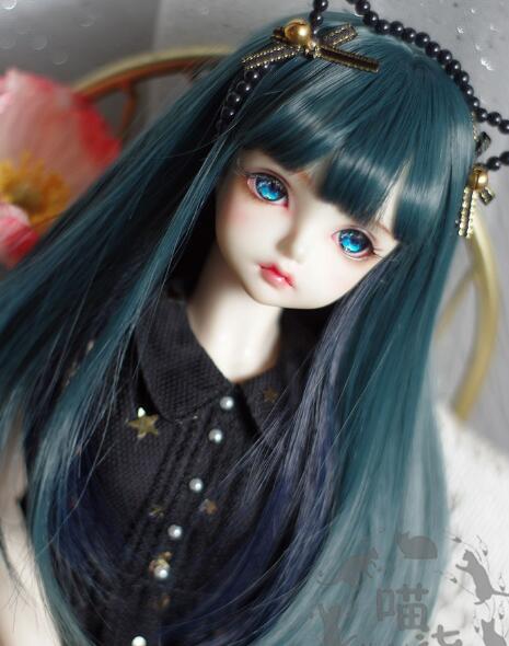 7~8inch】Two-color Long straight(Indigo)【ウィッグ】｜DOLK（ドルク）