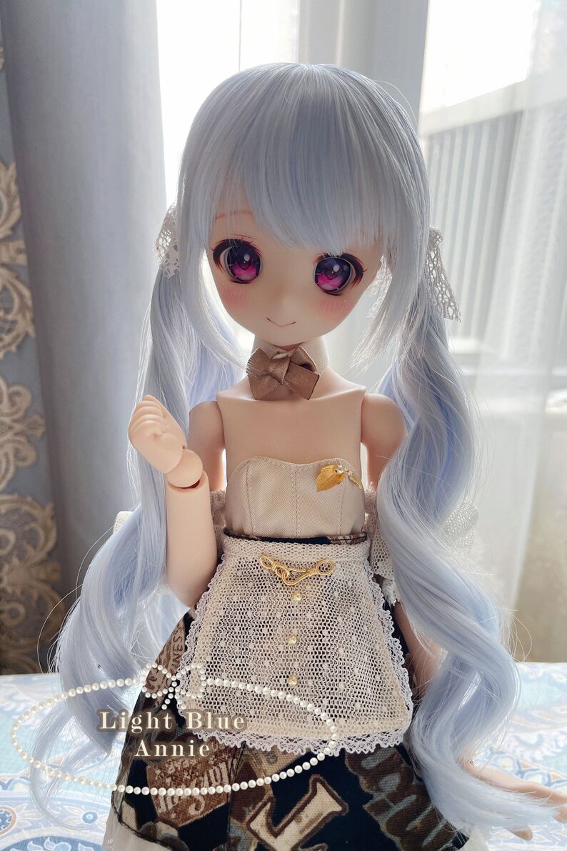 Limited) twin tail heat resistant wig - Annie（Mocha）【8-9inch