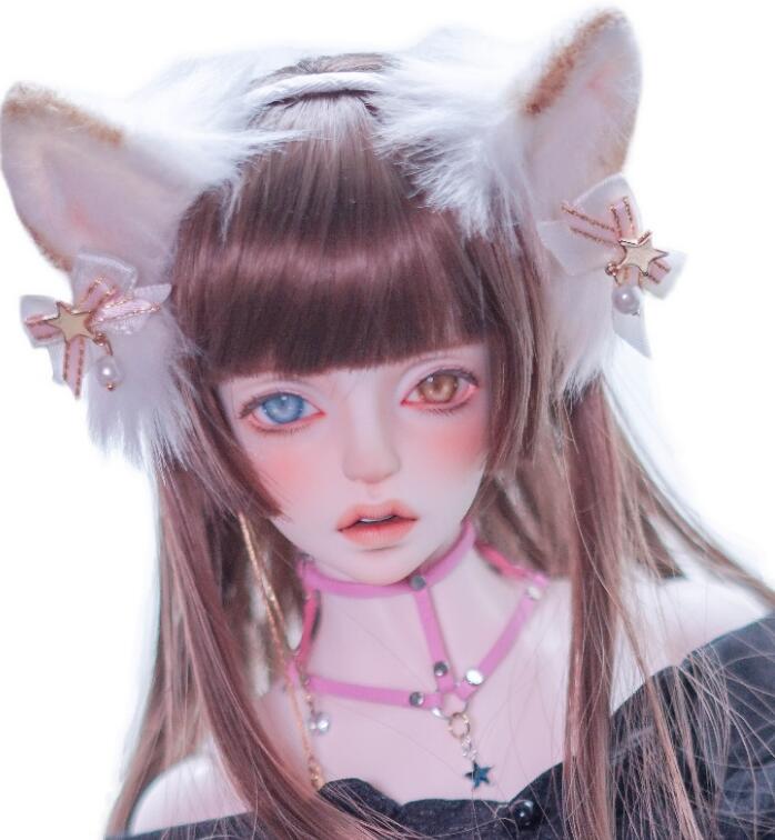 ファッションの SD DD MDD 1 3ドールサイズネコミミヘッドホン