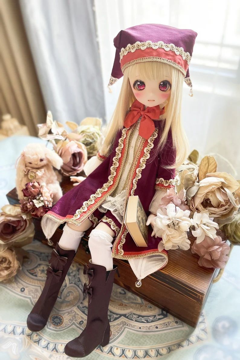 Limited) MDD Outfit Set- Fairy Princess (with boots) -  Wine（MiniDD）｜DOLK（ドルク）