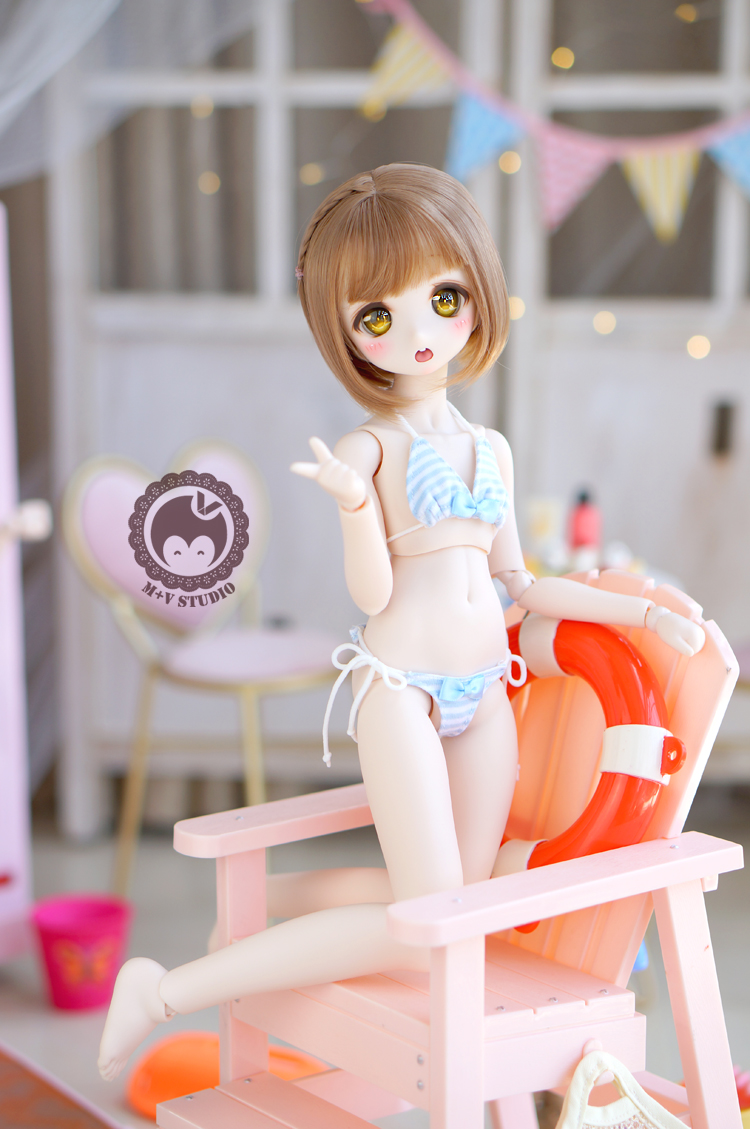 サマー水着ブルー(40cm/MSD/MDD)（MSD・MiniDD）｜DOLK（ドルク）