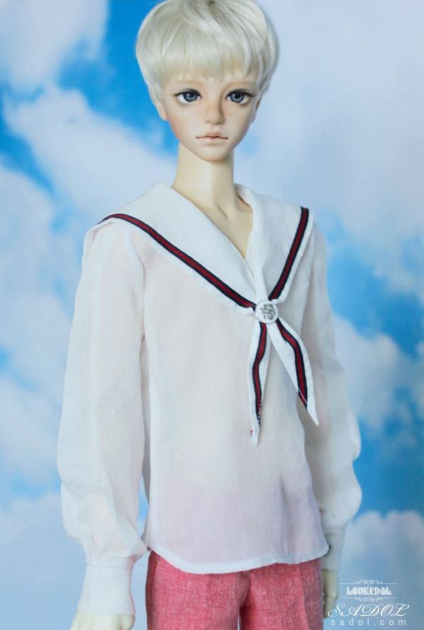 期間限定】[SUMMER BOY]Red Sailor Shirt Set -60cm~62cm｜DOLK（ドルク）