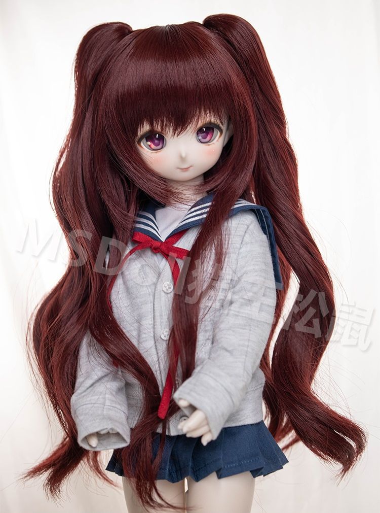 Long Curly Double Ponytail -Brown103(棕)/ 22-23cm｜DOLK（ドルク）