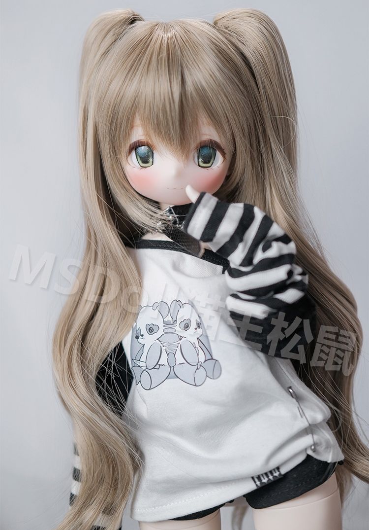 Long Curly Double Ponytail -Brown103(棕)/ 22-23cm｜DOLK（ドルク）