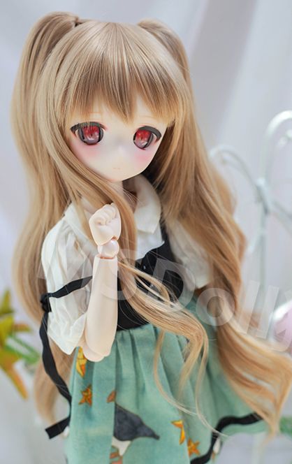 Long Curly Double Ponytail -Brown103(棕)/ 22-23cm｜DOLK（ドルク）