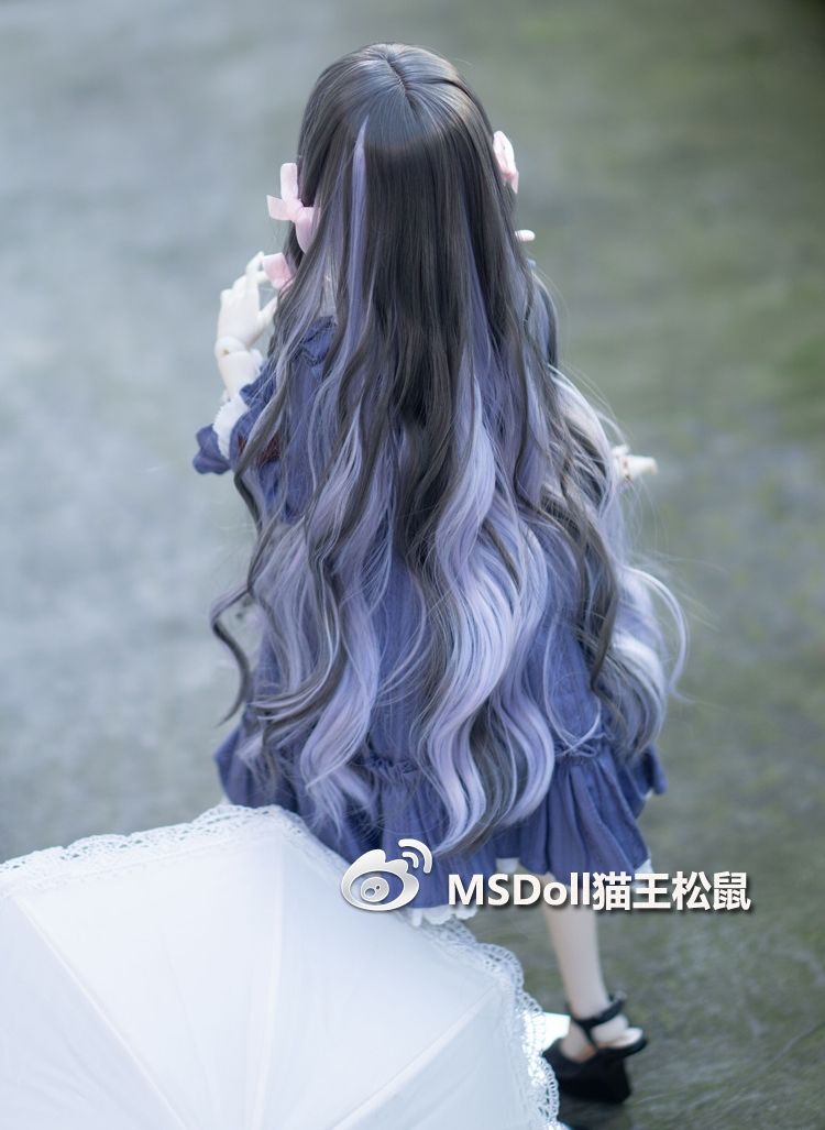 Highlight Long Curly Hair -Purple(挑紫)/ 22-23cm｜DOLK（ドルク）