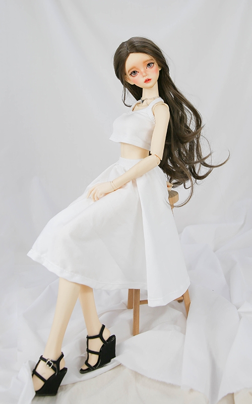 Bustier Skirt Set Up -SD13~16Girl (White)（SD13 Girl・SD16 Girl）｜DOLK（ドルク）