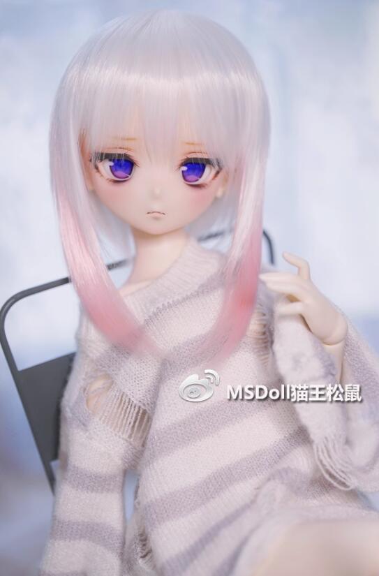 Two-tone bob Hair -White×Pink(白挑粉)/ 22-23cm｜DOLK（ドルク）