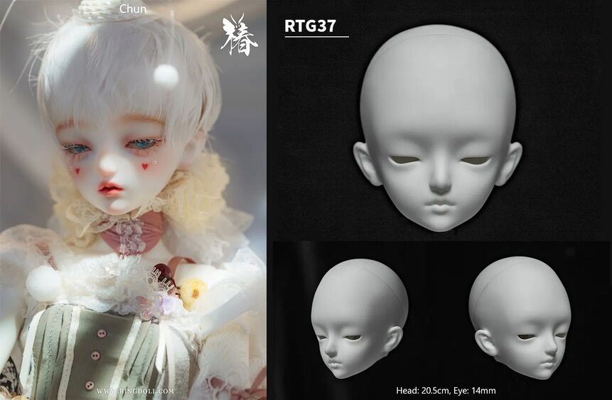 価値 RINGDOLL キョンシー ノーメイクヘッドのみ