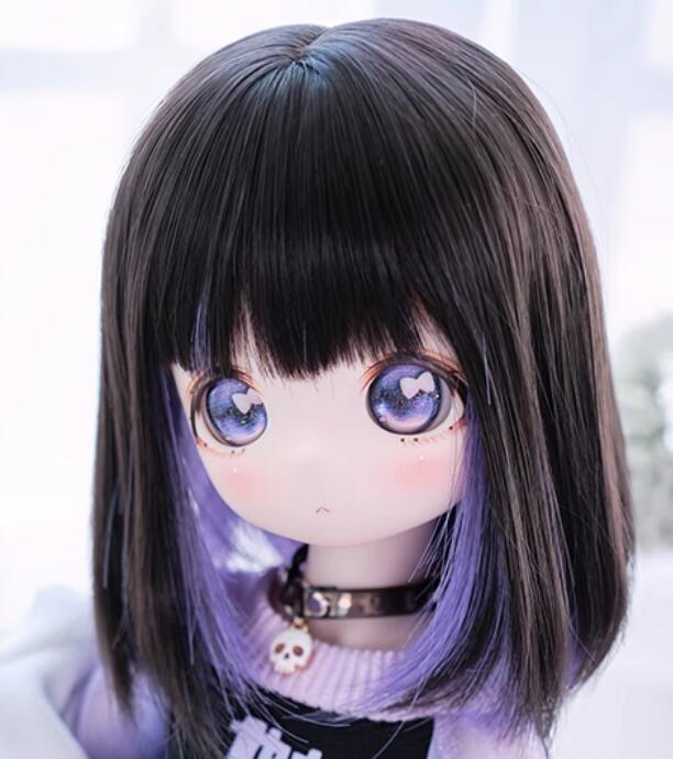 インナーロングボブ黒紫(3分/22-23cm/8-9inch)｜DOLK（ドルク）