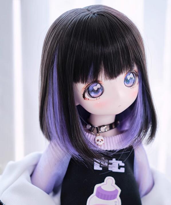 インナーロングボブ黒紫(3分/22-23cm/8-9inch)｜DOLK（ドルク）