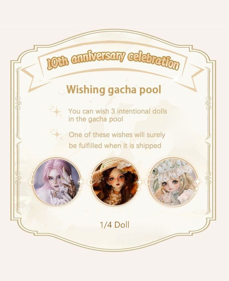 数量＆期間限定】1/4 Doll Wishing Gashapon Pool｜DOLK（ドルク）