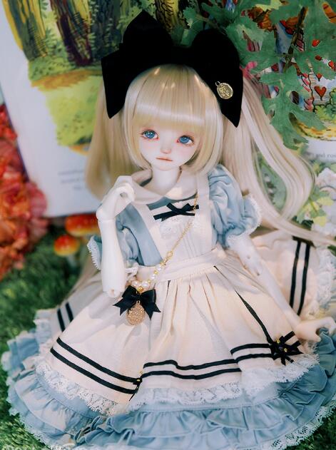 リボンドレスセット青(40cm/MSD/MDD)｜DOLK（ドルク）