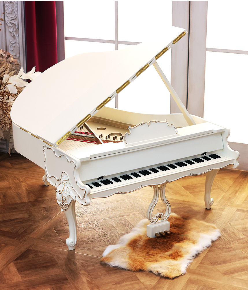 DOLK 抽選会】木製グランドピアノ ホワイト 40cm・60cm ドールサイズ