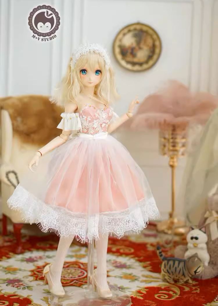 Auroral dress(White×Blue) 60cm(DD/L胸・L寄胸)（DD）｜DOLK（ドルク）