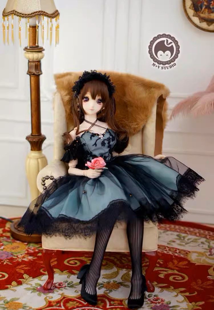 Auroral dress(White×Blue) 60cm(DD/L胸・L寄胸)（DD）｜DOLK（ドルク）