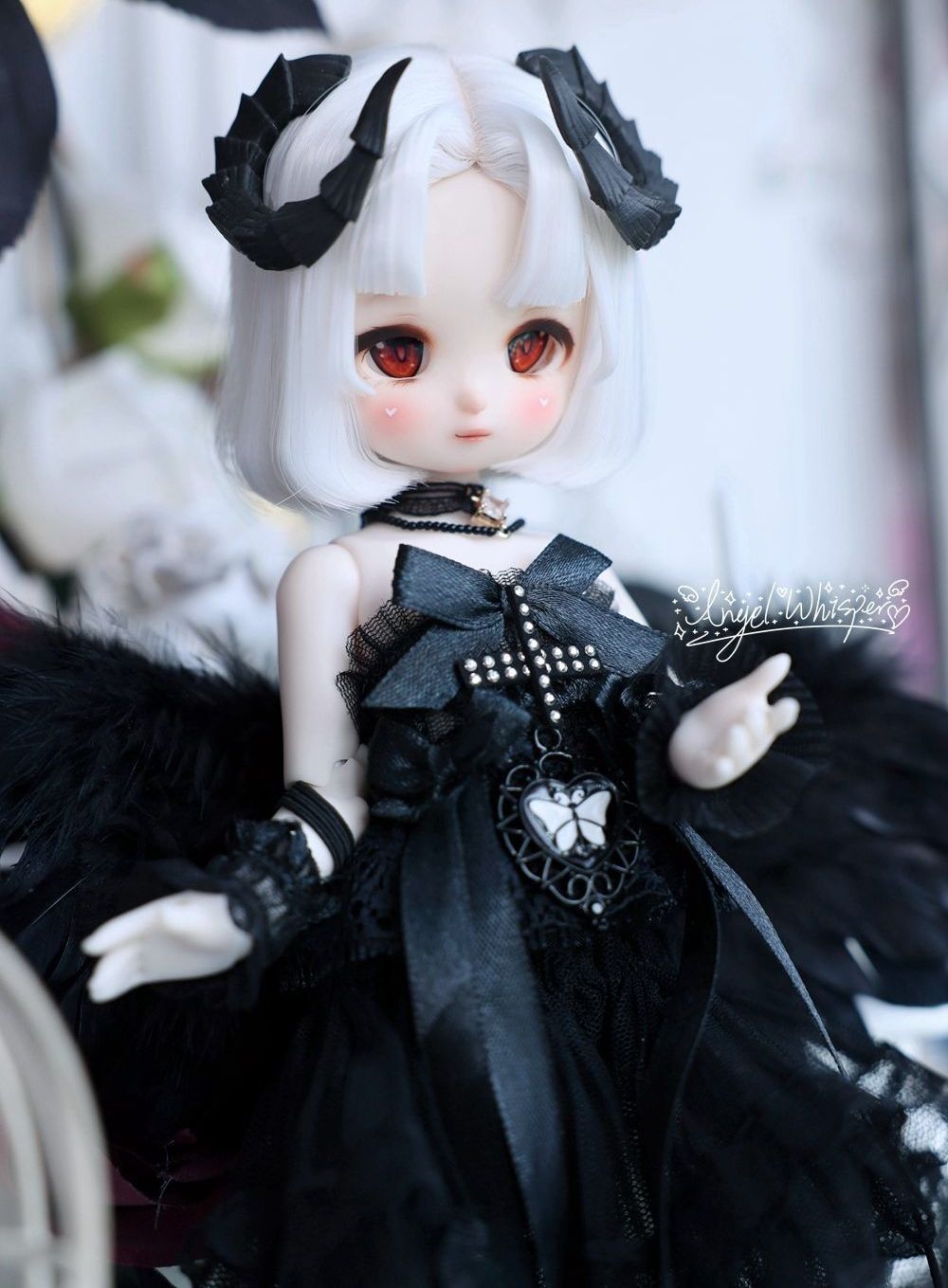 ドール】MDD小悪魔 黒 酸っぱい 衣装 40cm 1/4 bjd