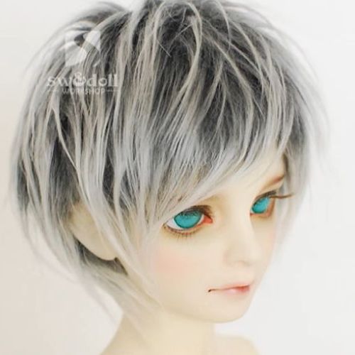 モヘアウィッグ（1号：灰色）【24cm（9-10inch）】｜DOLK（ドルク）