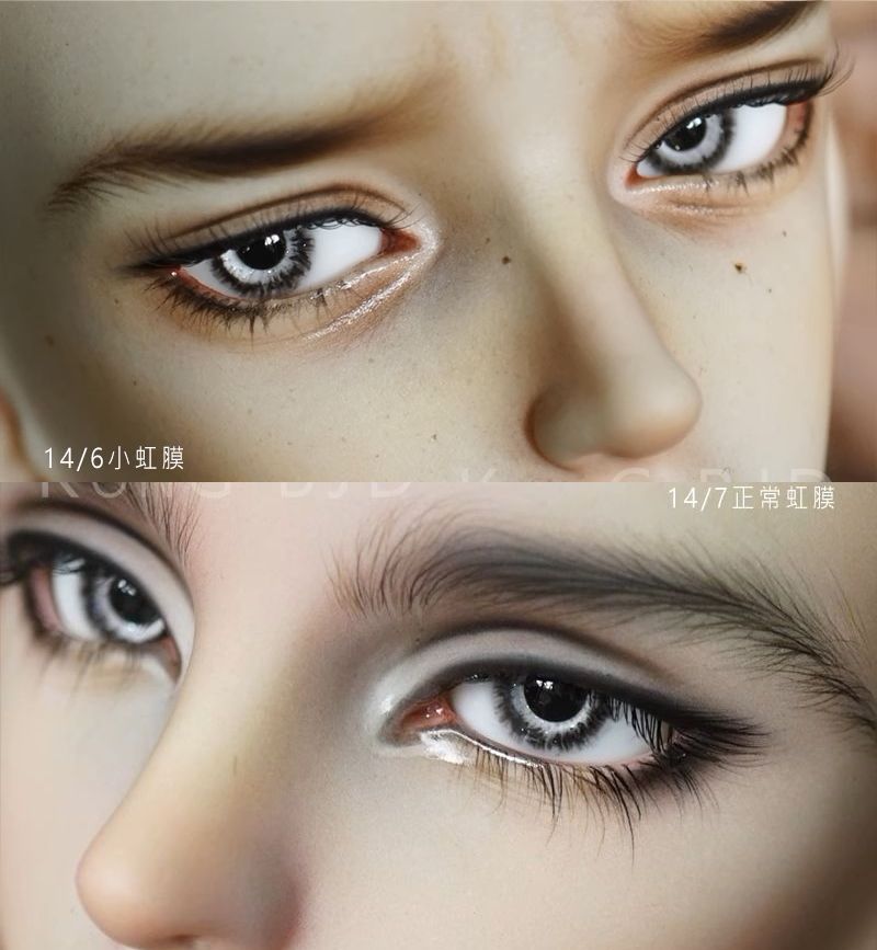 空寂』】レジンアイA品高弧12mm（12/6）【莫伊眼-灰瞳】｜DOLK（ドルク）