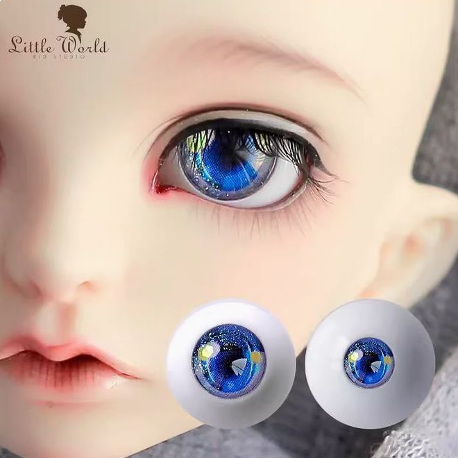 アクリルデカールアイ（ピンク：14mm【半円】）｜DOLK（ドルク）