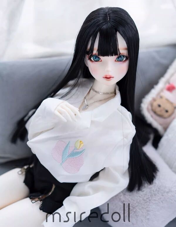 Bobbed long Hair（自然黒）8.5inch/21.5-22cm｜DOLK（ドルク）