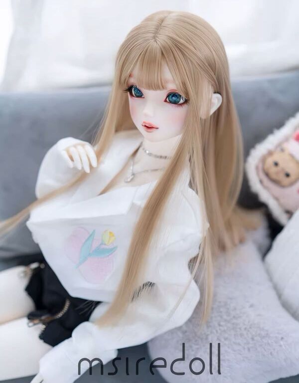 Bobbed long Hair（自然黒）8.5inch/21.5-22cm｜DOLK（ドルク）