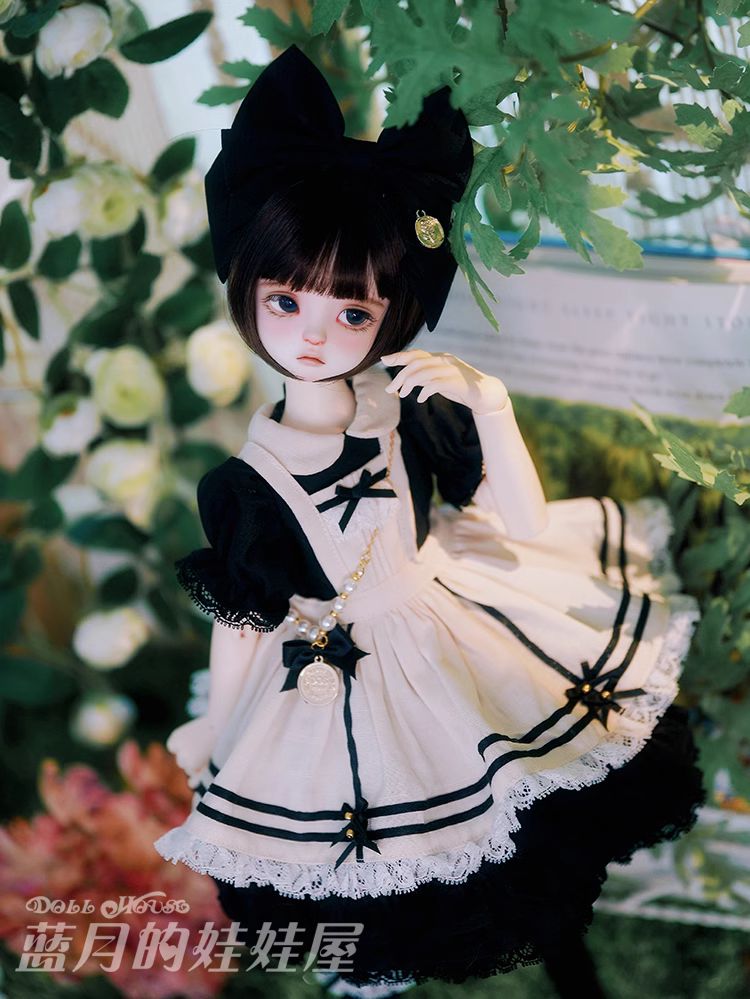 リボンドレスセット黒(40cm/MSD/MDD)（MSD）｜DOLK（ドルク）