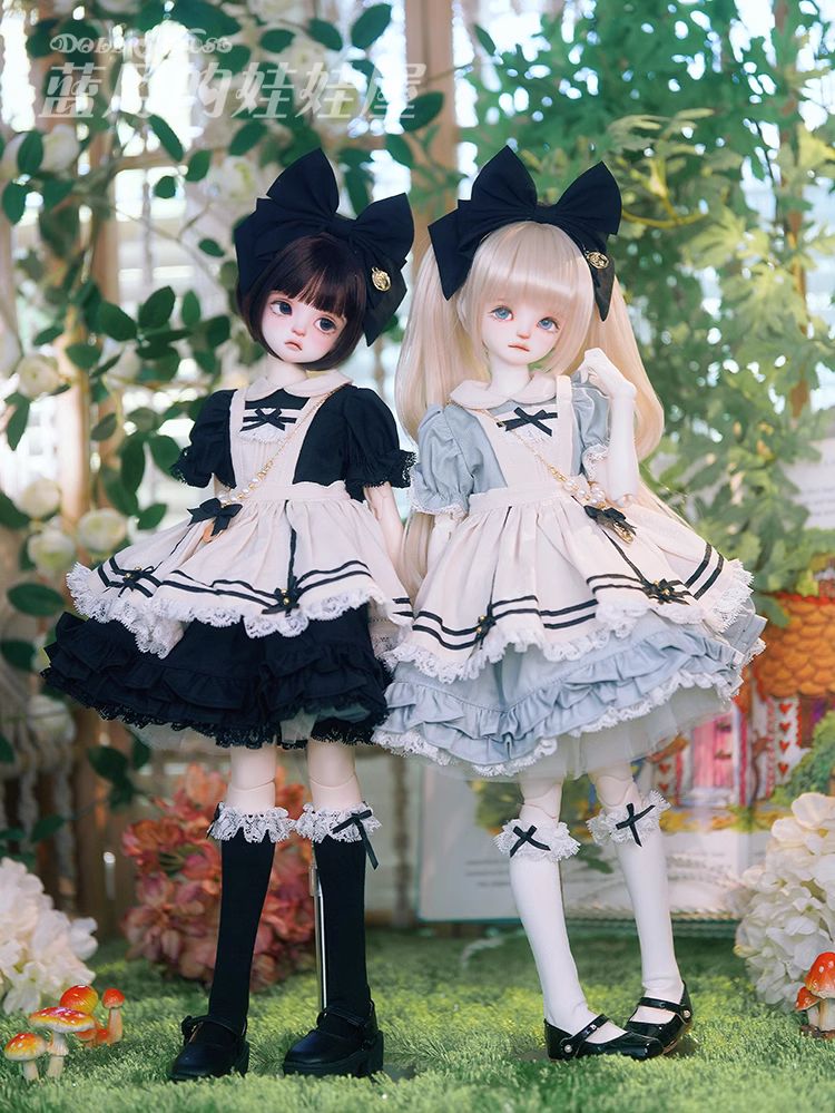 リボンドレスセット黒(40cm/MSD/MDD)（MSD）｜DOLK（ドルク）