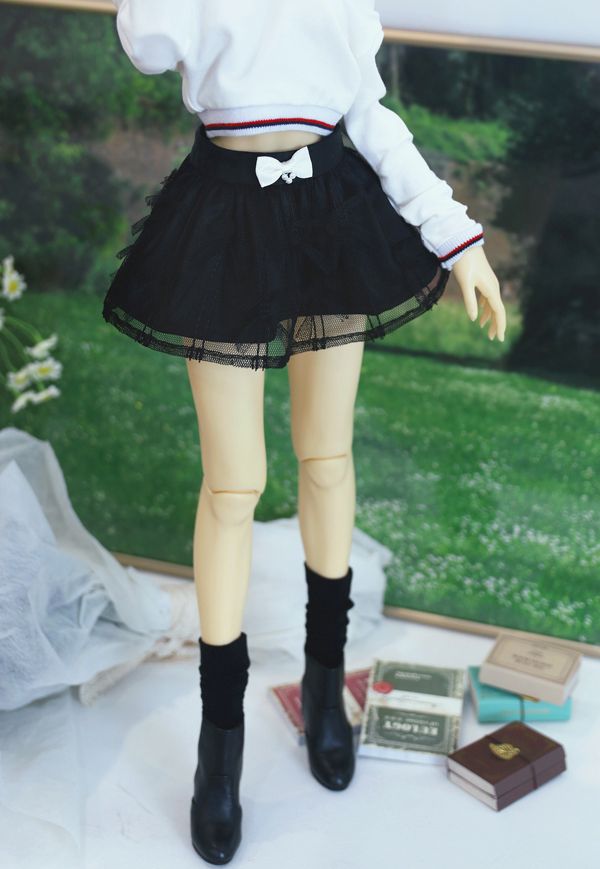 Ribbony (Sha Skirt) Black: 58cm&64cm（SD16 Girl）｜DOLK（ドルク）