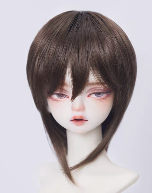 ボーイズミディアムヘア（ディープブラウン：深棕）/8-9inch：3分 