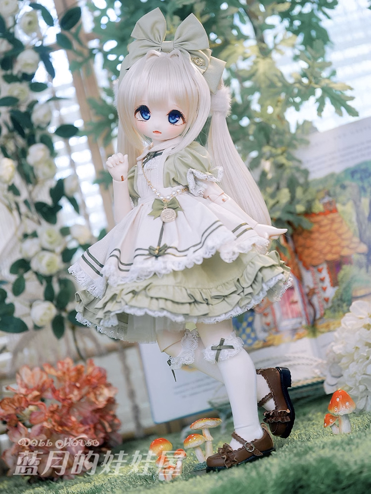 リボンドレスセット緑(40cm/MSD/MDD)（MSD）｜DOLK（ドルク） 