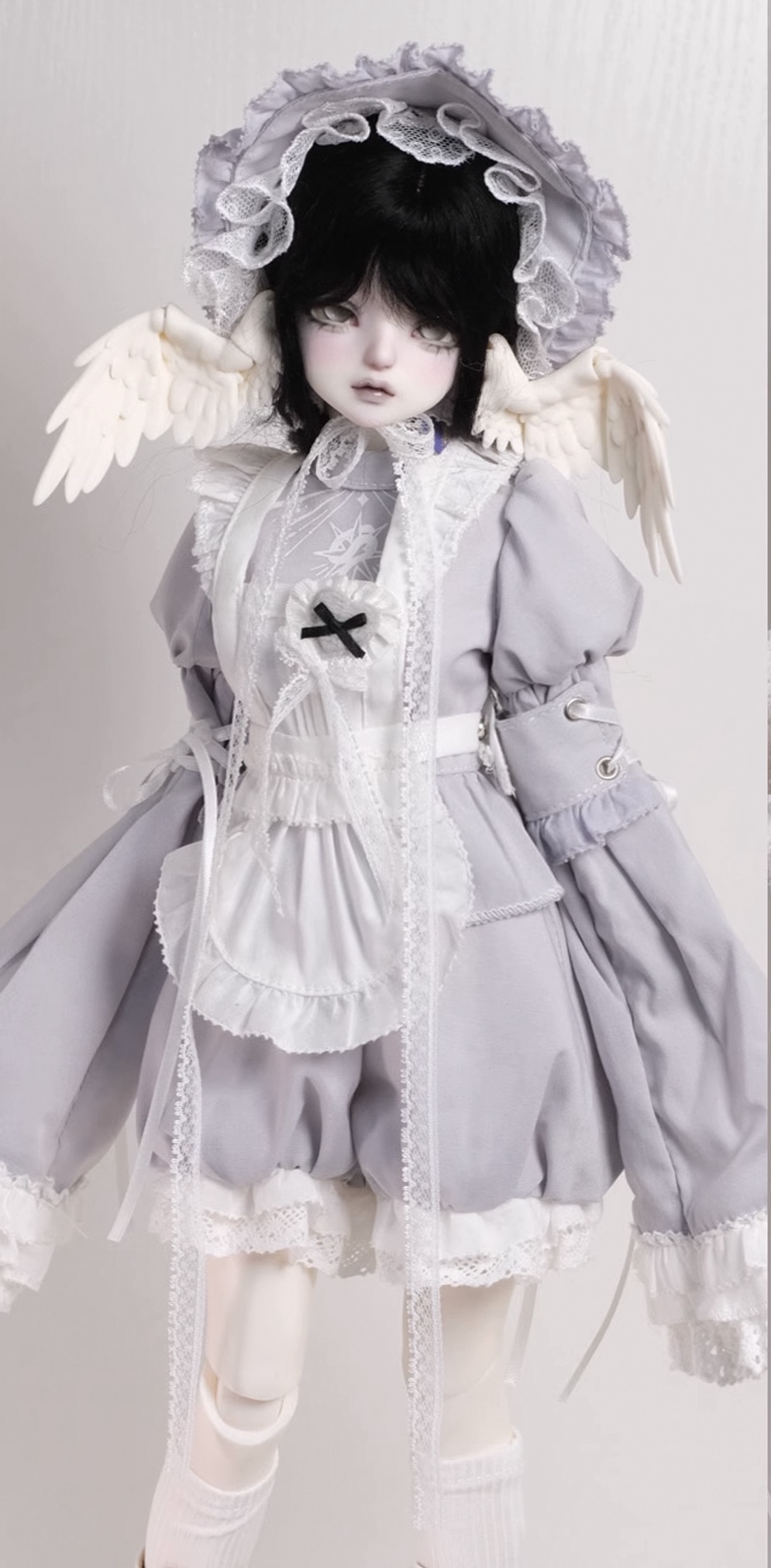萌袖ロリータメイド服：ズボン/ブラック（40cm,MDD対応）（MiniDD