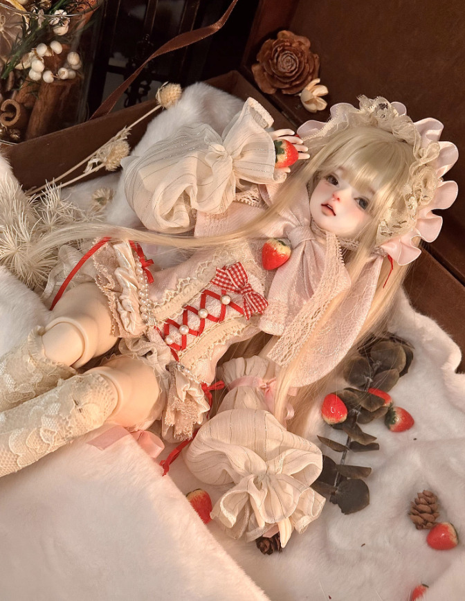 コルセットドレスセット「兎のお茶会」：ストロベリーホワイトチョコ