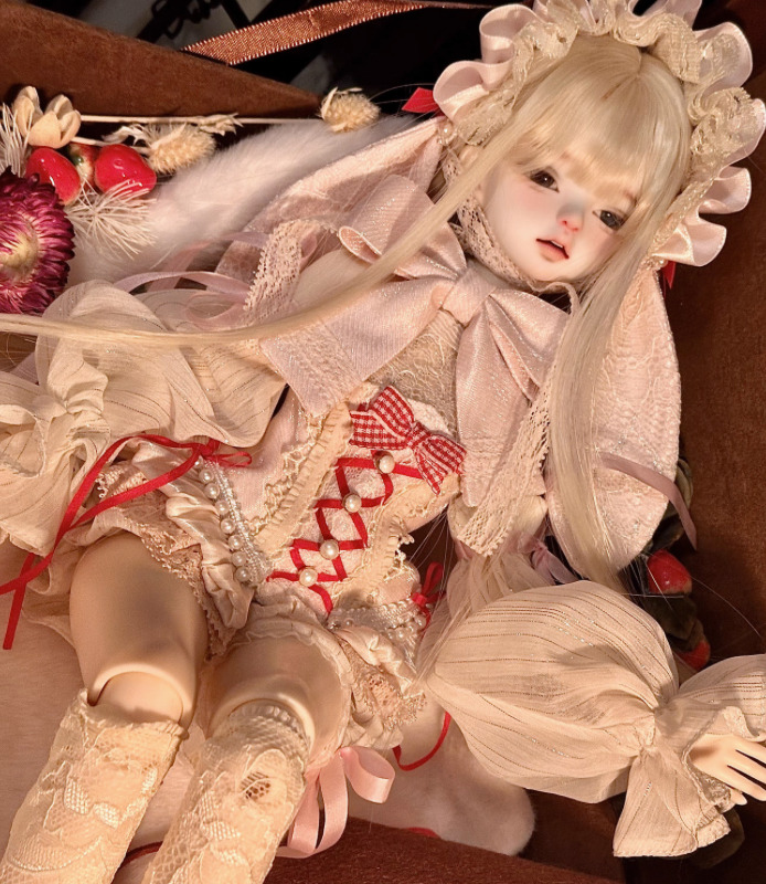 コルセットドレスセット「兎のお茶会」：ストロベリーホワイトチョコ