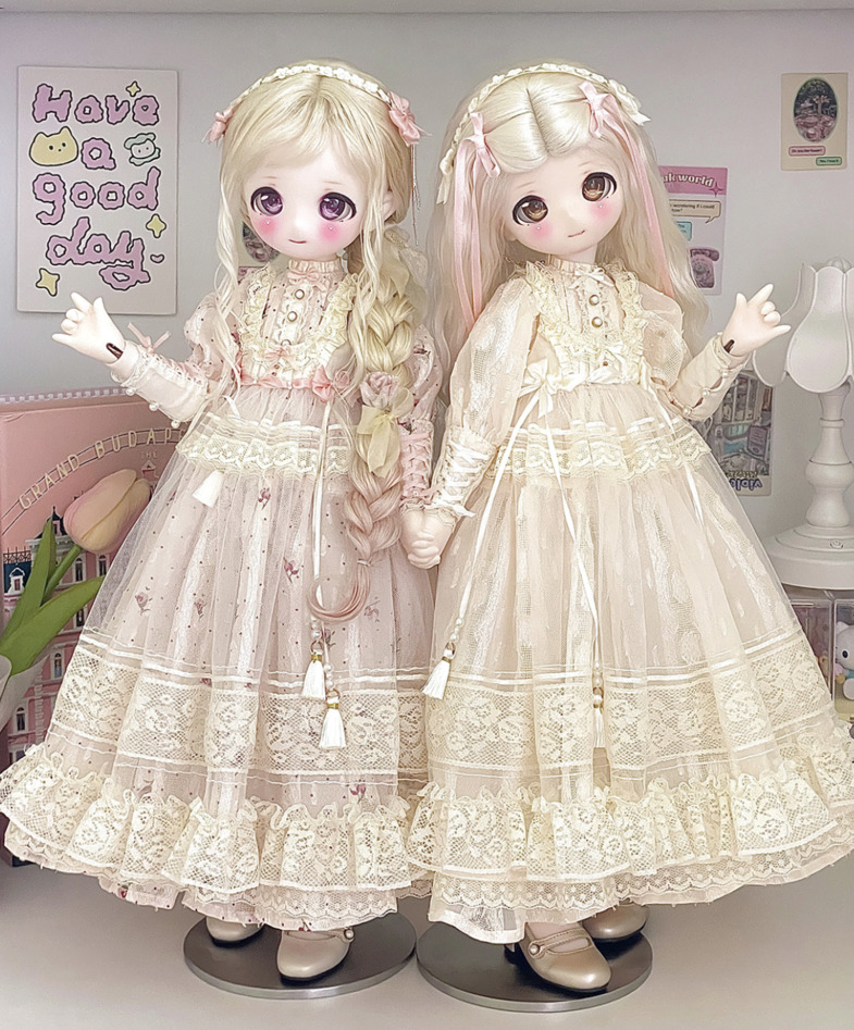 フローラルガーデンドレスセット：ホワイト（40cm,MSD対応）（MSD
