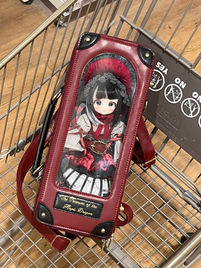 クラシックドールバッグ：レッドブラック（30cm対応）（YoSD