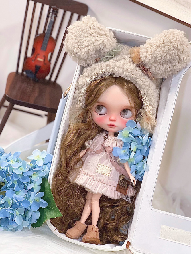 クラシックドールバッグ：レッドブラック（30cm対応）（YoSD）｜DOLK