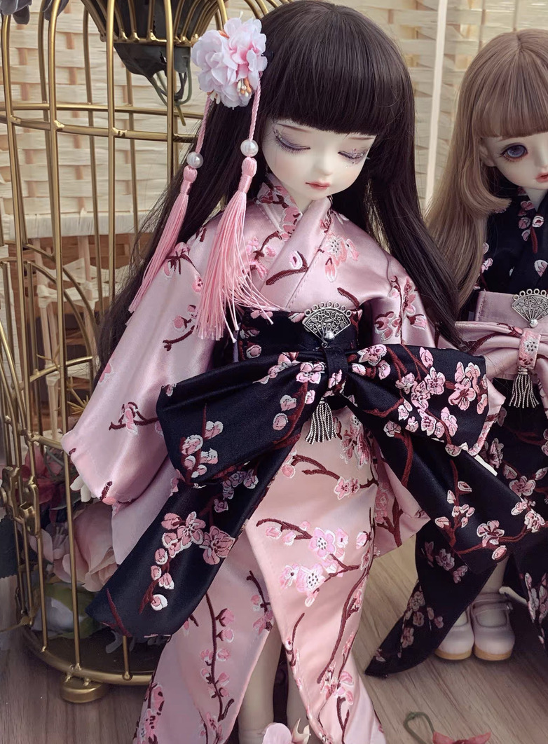 振袖和服：桃紅（40cm,MSD対応）（MSD）｜DOLK（ドルク）